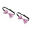 2Pcs Adjustable Pink Sequin Bow Tie Men Elegant Party Formal Accessory 6