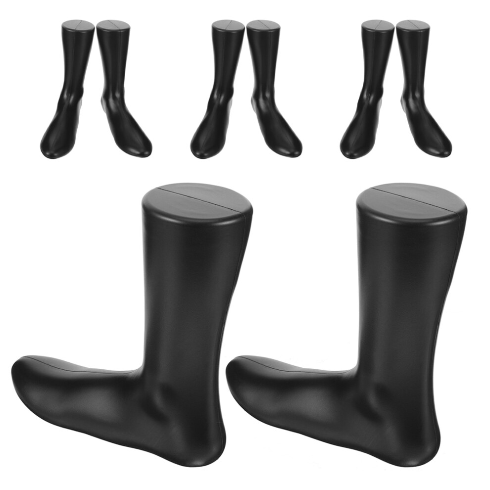 8St Zwart Voetmannequin Display Houder Plastic Voor-image