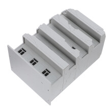 5Pcs Light Grey Plastic Miniature Ruined Houses for Railway Scenery