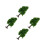 4Pcs Miniature Simulation Trees for Model Railways Green Plastic Decor 6