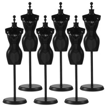 12St Zwarte ABS Poppenmannequin Voor Jurkdisplay En Showcases