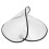 4Sets Universal Fit Transparent Raincoat Brim Pe Rain Hat Face Shield 2