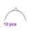 10Pcs Durable Silver Metal Purse Frames Clutch Locks DIY Accessories 1