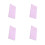 4Pcs Compact Pink PU Weekly Planner Organizer Thick Paper Notebook 7