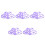 5Pcs Silicone Nipple Measuring Tools Violet for Accurate Flange Sizing 6