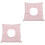 2Pcs Durable Cotton Spa Massage Headrest Pillow Pink for Rest 3