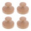 4Pcs Wooden Bun Mold Pancake Maker Easy Shape Cookie Press for Kitchen 10