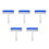 5Pcs Silicone Screen Dust Removal Rollers for Phones Blue Manual Tool 8