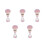 5Pcs Pink Soft Nail Dusting Brushes for Clean Makeup & Nail Art 5