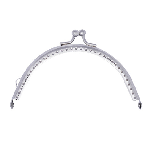 10Pcs Durable Silver Metal Purse Frames Clutch Locks DIY Accessories 1