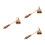 3Pcs Vintage Metal Candle Snuffer Long Handle Wick Extinguisher Tool 6