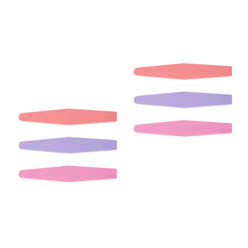 6Pcs Assorted Color Nail Files Sponge Buffer Waterproof Nail Art Tool 1
