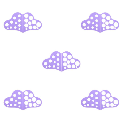 5Pcs Silicone Nipple Measuring Tools Violet for Accurate Flange Sizing 2