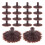 250Pcs Brown Plastic Model Tree Stand Base for Railroad Diorama Crafts 2