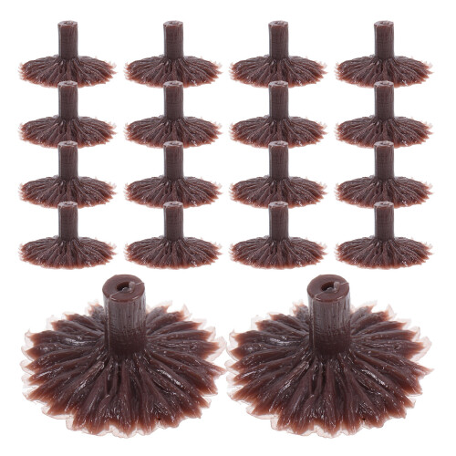 250Pcs Brown Plastic Model Tree Stand Base for Railroad Diorama Crafts 1