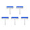 5Pcs Silicone Screen Dust Removal Rollers for Phones Blue Manual Tool 6