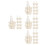 40Pcs White Handheld Woven Fruit and Vegetable Storage Baskets 5
