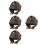4Pcs Comfortable Adjustable Elderly Protection Hat Lightweight Grey 6