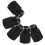 30Pcs Lightweight Aluminum Microphone Threaded Clamp Adapter Nut Black 2
