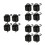 12Pcs Air Tool Retainer Springs High Durability Black Steel Fixing 6