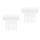 80Pcs Clear Travel Spray Bottles Lightweight Plastic Makeup Toner 5