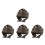 4Pcs Comfortable Adjustable Elderly Protection Hat Lightweight Grey 10