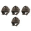 4Pcs Comfortable Adjustable Elderly Protection Hat Lightweight Grey 8