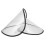 4Sets Universal Fit Transparent Raincoat Brim Pe Rain Hat Face Shield 3