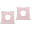 2Pcs Durable Cotton Spa Massage Headrest Pillow Pink for Rest 4
