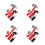 4Sets Firefighter Toy Set for Kids with Mini Plastic Fire Extinguisher 7