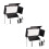 2Pcs LED Light Panel with Barn Doors Black Photo Light for Photography 2