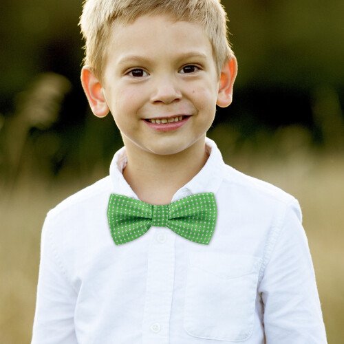 4Pcs Light Bow Ties Pre-Tied Polyester St Patrick's Day 1