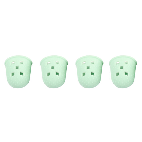 8Pcs Reusable Green Silicone Guitar Finger Protectors for