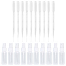 80Pcs Clear Travel Spray Bottles Lightweight Plastic Makeup Toner
