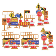 90St Miniatuur Verkeersborden Speelgoed Plastic Duurzaam Educatief