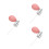 3Pcs Pink Spray Head Replacement Pump for Perfume Bottles Travel Use 6
