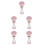 5Pcs Pink Soft Nail Dusting Brushes for Clean Makeup & Nail Art 8