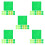 150Pcs Green Felt Fabric Sheets Soft DIY Sewing Squares for Crafts Art 6