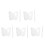 5Sets Clear Acrylic Makeup Mixing Plate with Spatula for Cosmetic Use 4