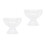 12Pcs Clear Glass Dessert Bowls Versatile Cocktail and Pudding Cups 6