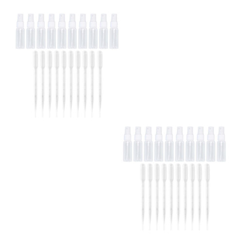 80Pcs Clear Travel Spray Bottles Lightweight Plastic Makeup Toner 2
