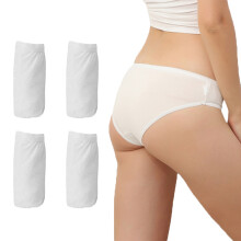 12Pcs Lightweight White Disposable Panties Women Cotton Comfortable