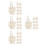 40Pcs White Handheld Woven Fruit and Vegetable Storage Baskets 4