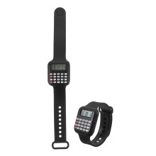 6Pcs Kids Calculator Watch Black PVC Interactive Timepiece