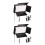 2Pcs LED Light Panel with Barn Doors Black Photo Light for Photography 7