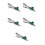 5St Multikleuren Tie Clip Met Duurzaam Legering Ontwerp 6