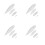 16Pcs White Plastic Mini Boat Models Durable Ocean Theme Decoration 8