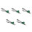 5St Multikleuren Tie Clip Met Duurzaam Legering Ontwerp 7