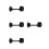 4Pcs Versatile Black Self Locking Gate Latch for Fence and Gate 4