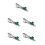 5St Multikleuren Tie Clip Met Duurzaam Legering Ontwerp 5